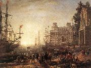 Claude Lorrain Port Scene with the Villa Medici dfg oil